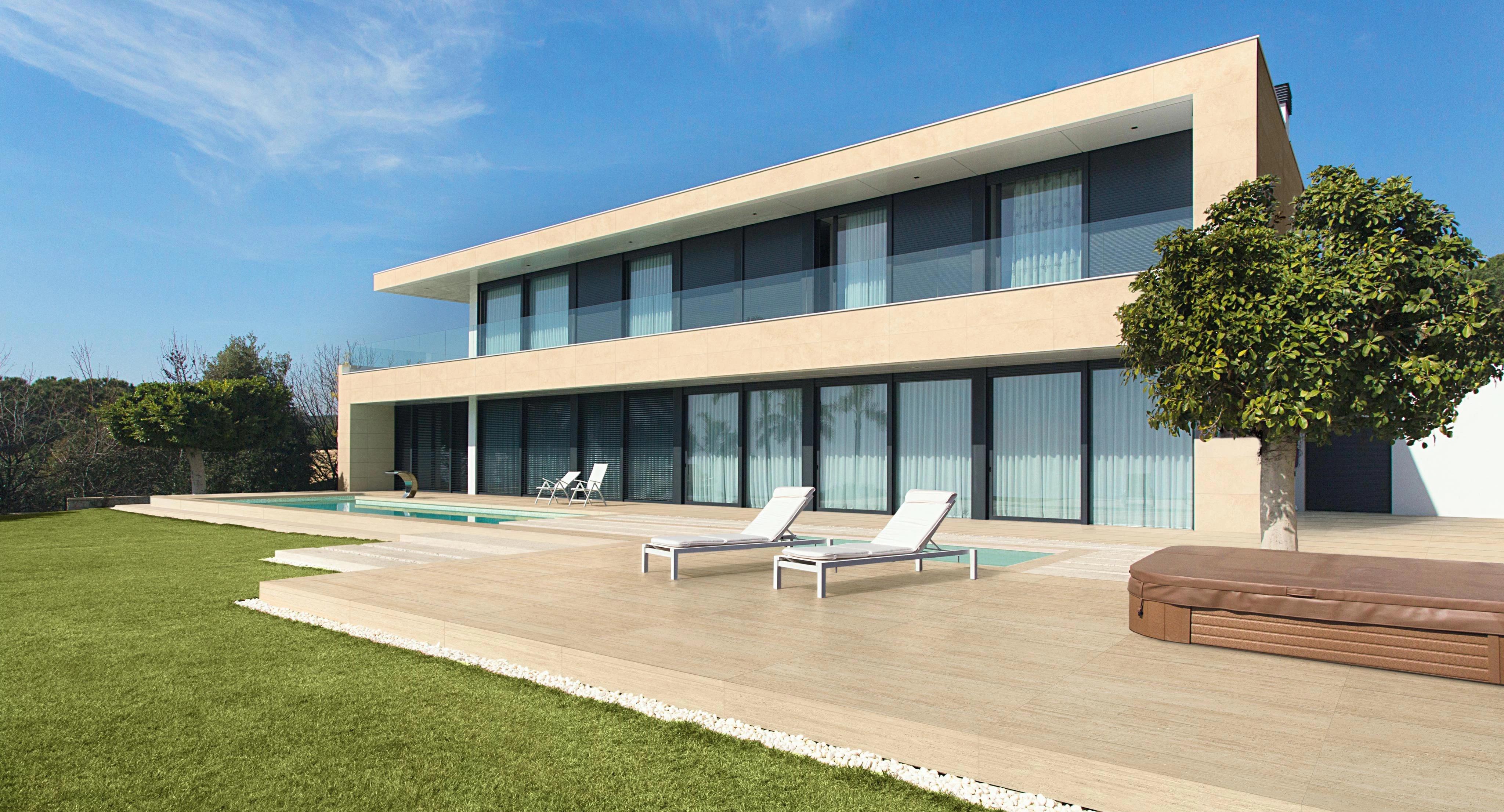 Картинка Atlas Marvel Travertine, Керамогранит, 60x120 см