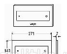 Кнопка смыва - Viega, Visign for Style 12, 1x27.1x14 см, 597276