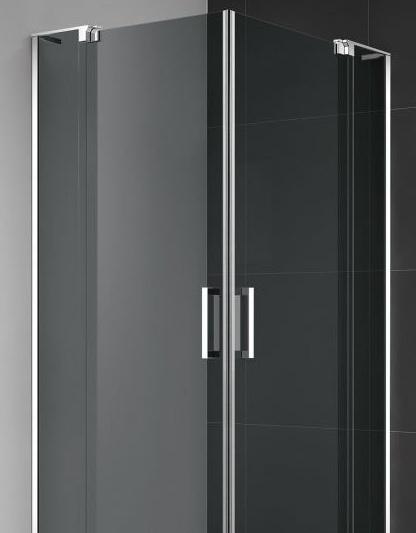 Душевой уголок - Cezares, Slider AH 2, 80x90x195 см, SLIDER-AH-2-80/90-90/100-GRIGIO-Cr