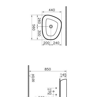Vitra Outline, Раковина, 5991B403-0016