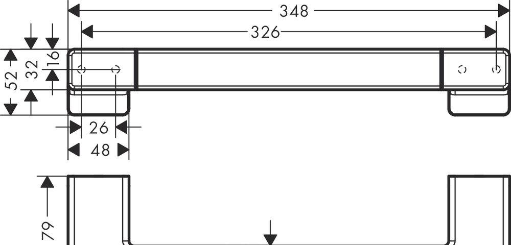 Hansgrohe AddStoris, Поручень, 41744000