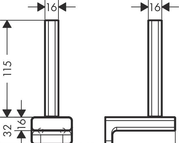 Hansgrohe AddStoris, Держатель для запасных рулонов, 41756000