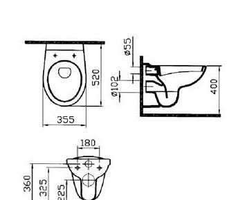 Vitra Normus, Унитаз подвесной, 6855B003-0101