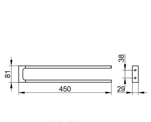 Keuco Edition 11, Полотенцедержатель, 11118 130000