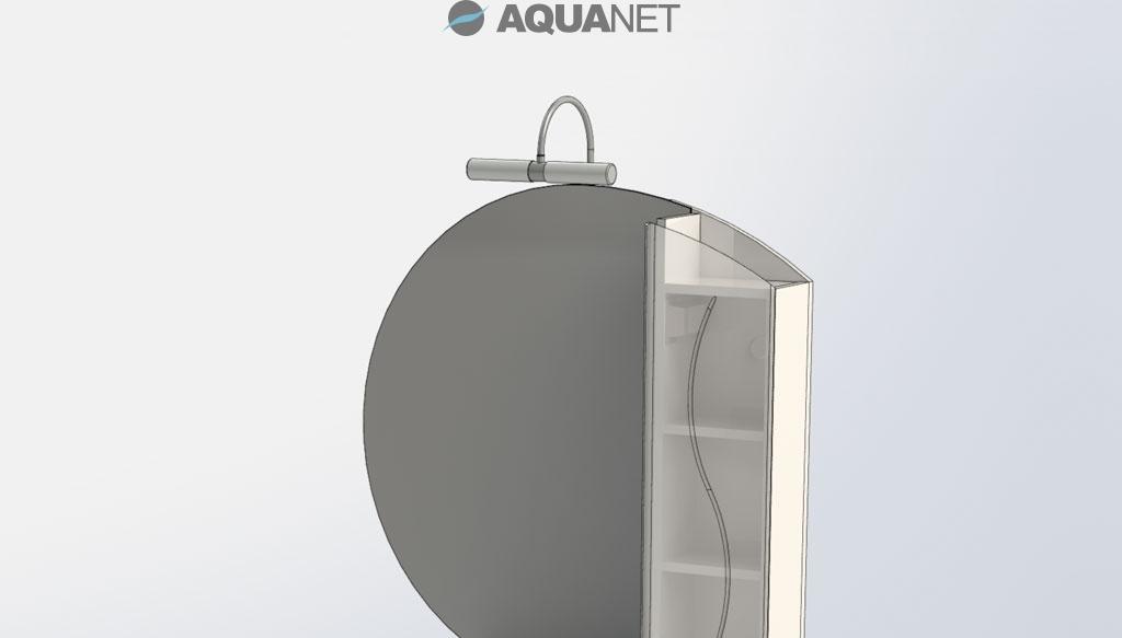 Aquanet Моника, Шкаф-зеркало, AURORA-1000-2C-SO-BL