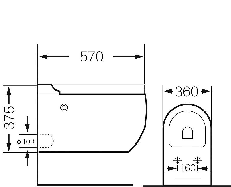 Grossman без коллекции, Унитаз подвесной, GR-5502 impuls / GR-5502