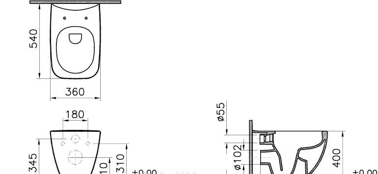 Geberit без коллекции, Унитаз подвесной с инсталляцией и кнопкой, AQ1273S-00
