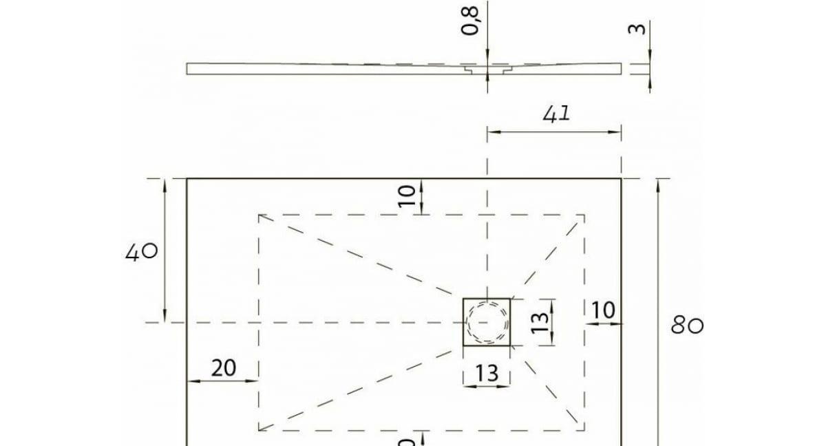 Душевой поддон - Aquanet, Pleasure, 140x80x3 см, 258892 / 00258892