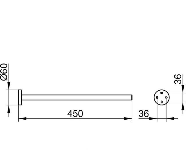 Keuco Edition 90, Полотенцедержатель, 19020010000