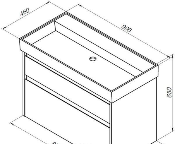 Aquanet Nova Lite, Тумба для раковины, 00249518