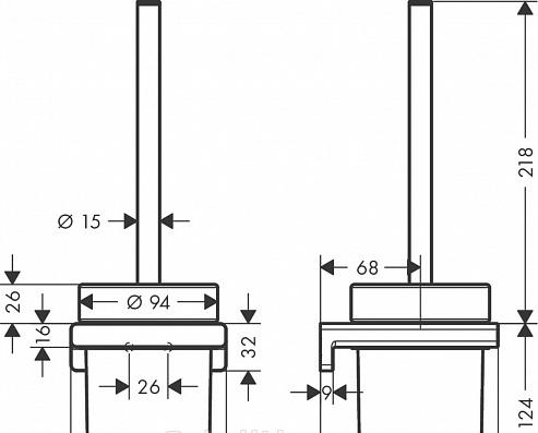 Hansgrohe AddStoris, Ершик, 41752000