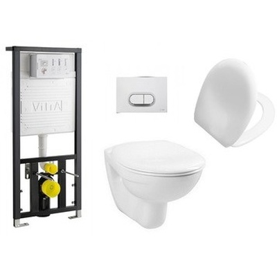 Vitra Normus, Унитаз подвесной с инсталляцией и кнопкой, 9773B003-7203