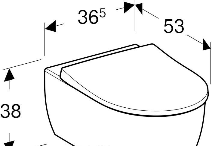 Geberit iCon, Унитаз подвесной, 500.784.01.1