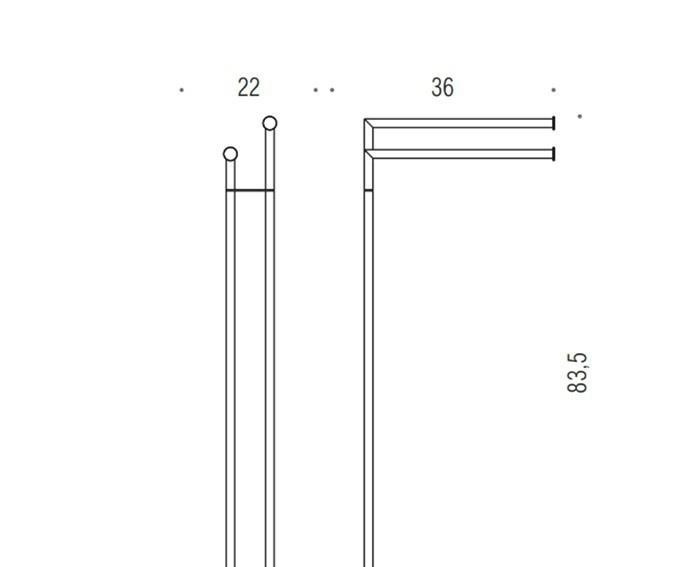 Colombo Mini, Полотенцедержатель, B4038.HPS1