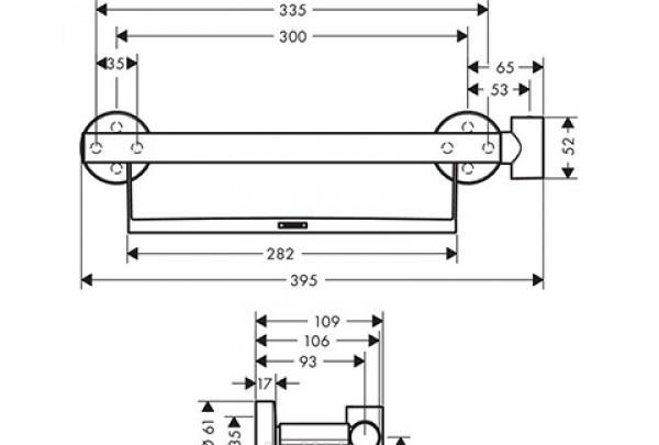 Hansgrohe Raindance Select, Поручень, 26328400