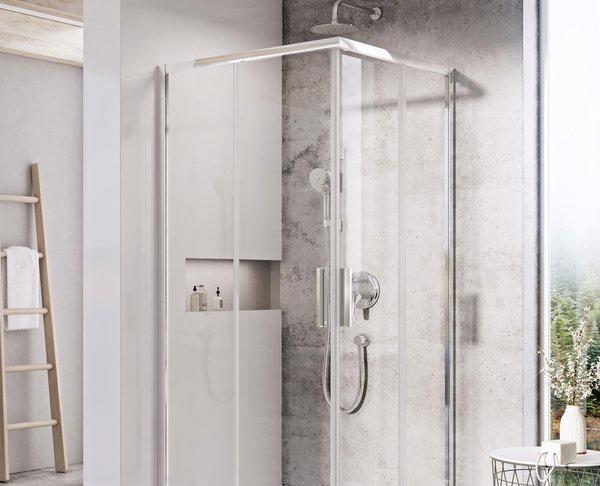 Душевой уголок - Ravak, Blix Slim, 80x80x195 см, X1LM70C00Z1