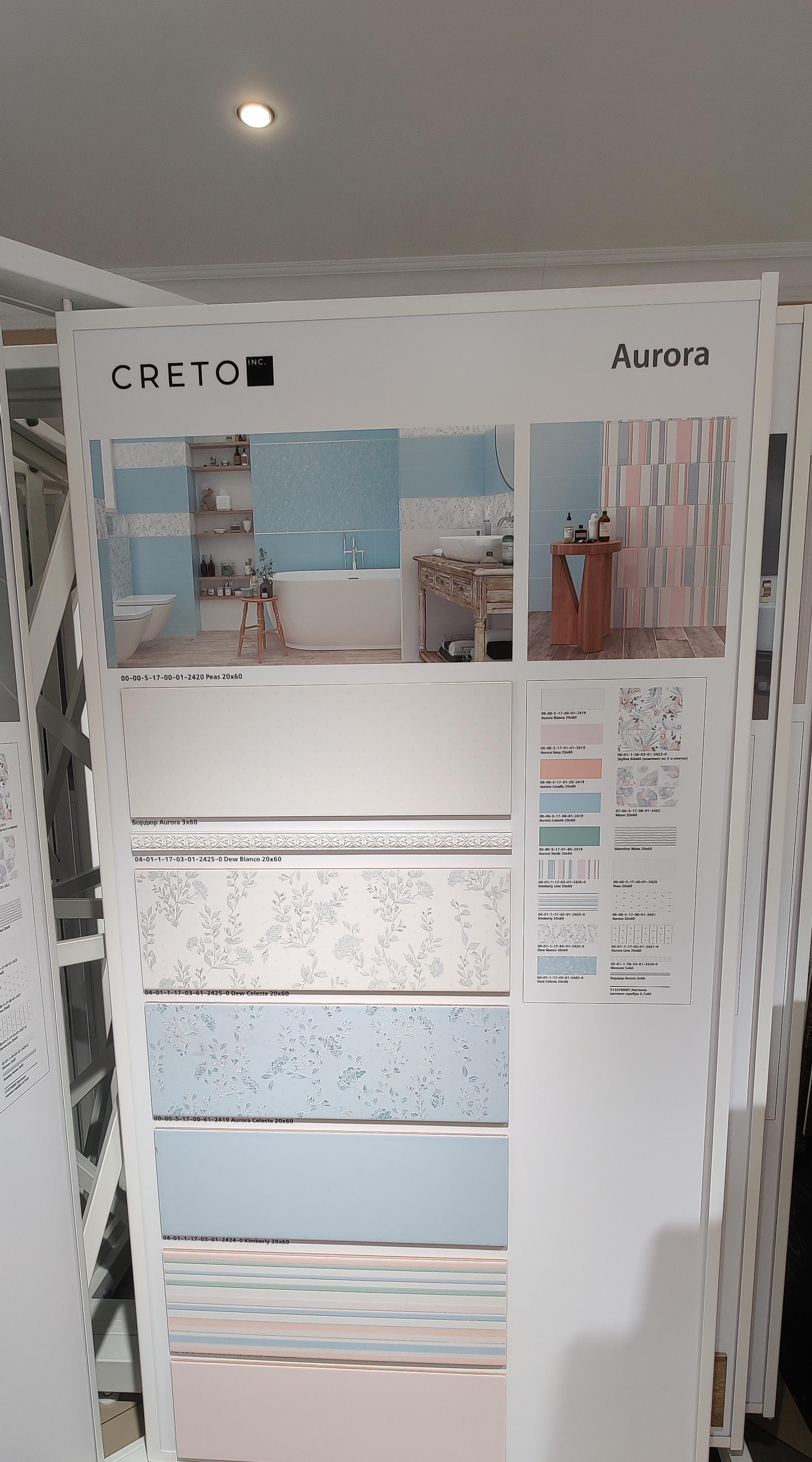 Картинка Creto Aurora, Настенная плитка, 60x20 см