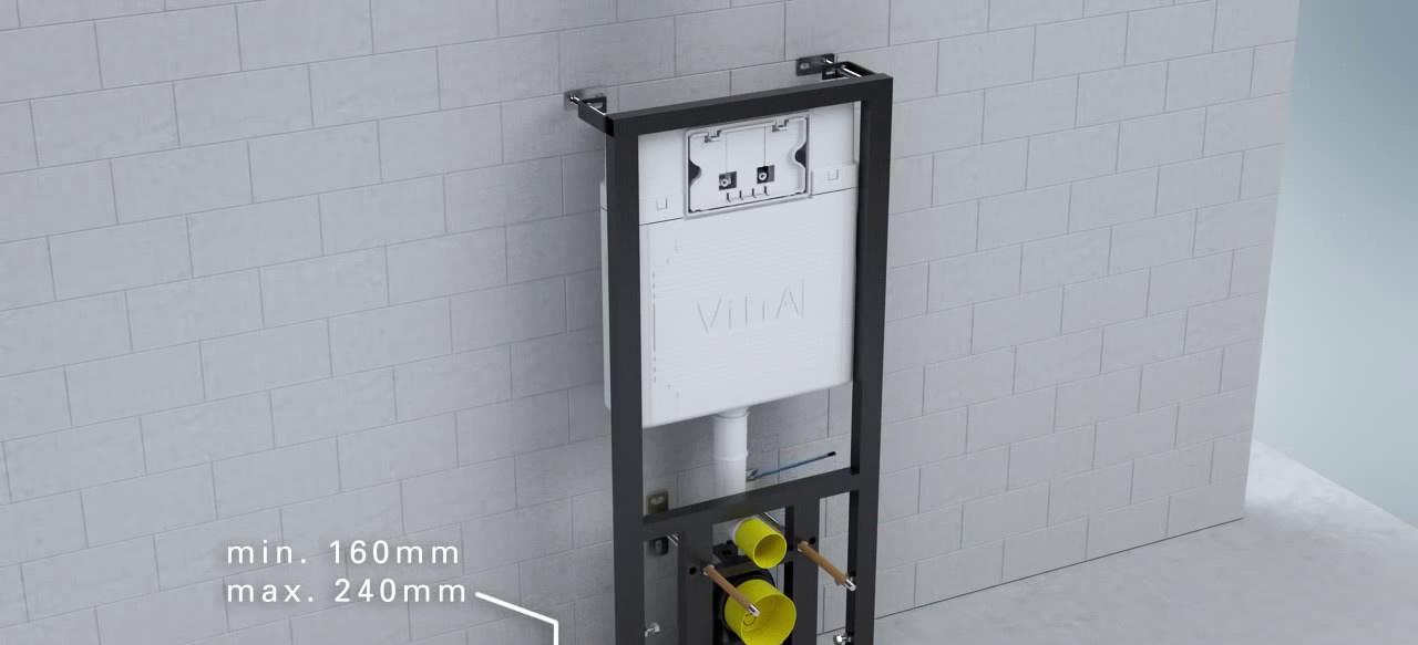 Инсталляция для унитаза - Vitra, Slim, 12x53.5x112.5 см, 748-5800-01