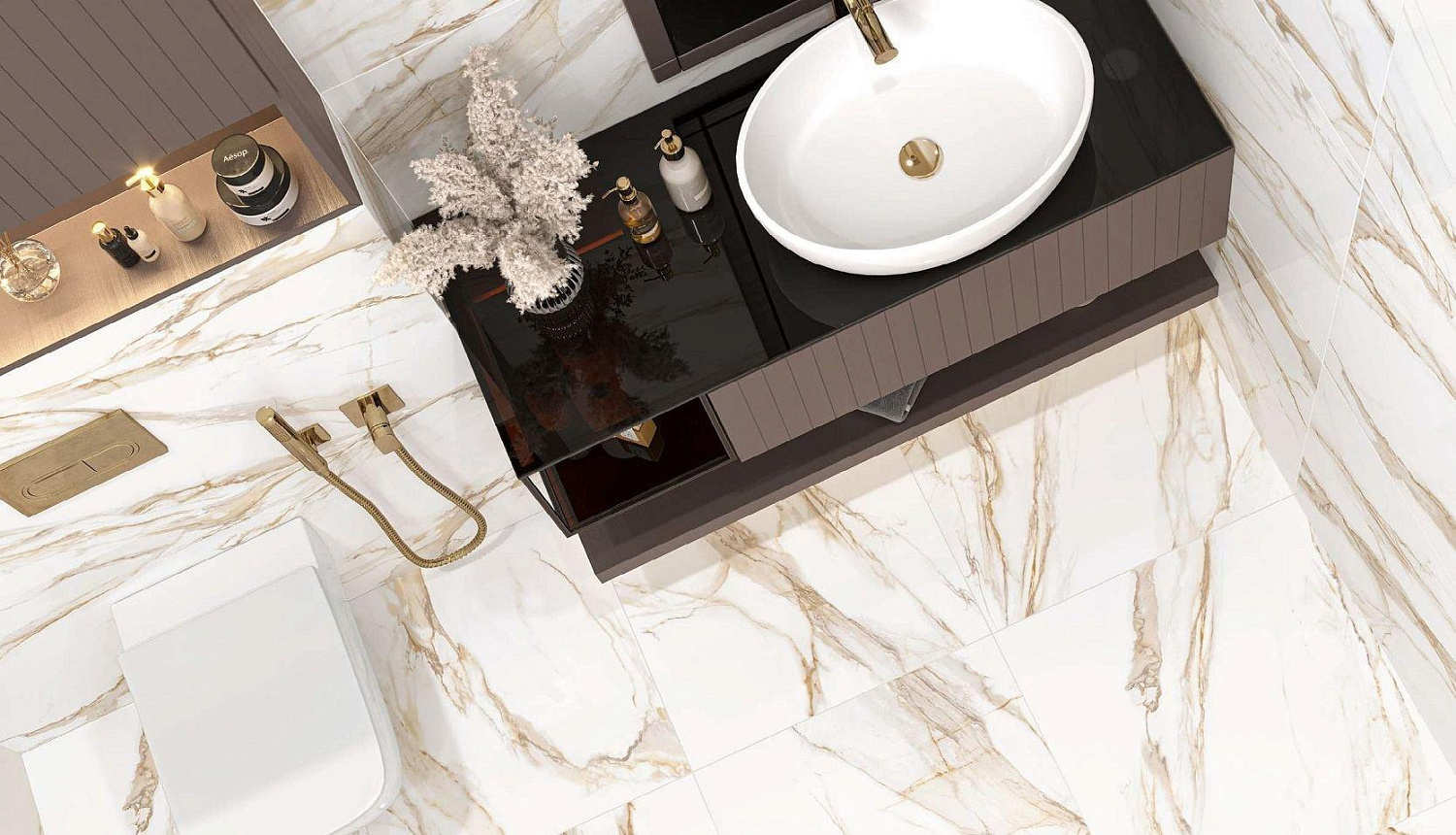 LCM Sandy Carrara, Керамогранит, 60x120 см