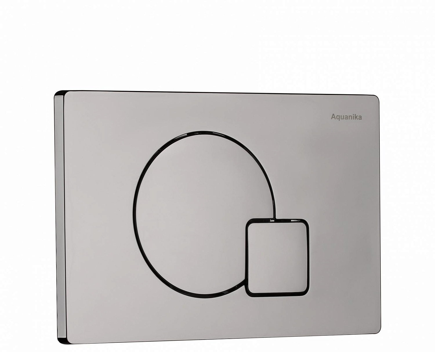 Кнопка смыва - Aquanika, Basic, 1.8x24.4x16 см, 01.02.10
